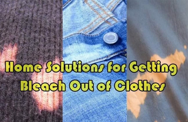 how to get bleach off a shirt